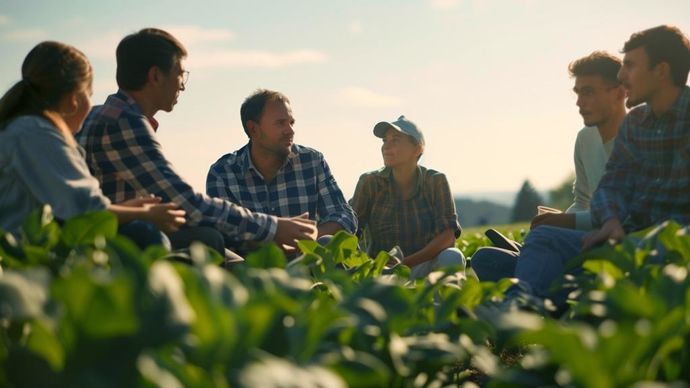 agriculteurs-et-jeunes-dans-un-champ-adobestock-mikhail